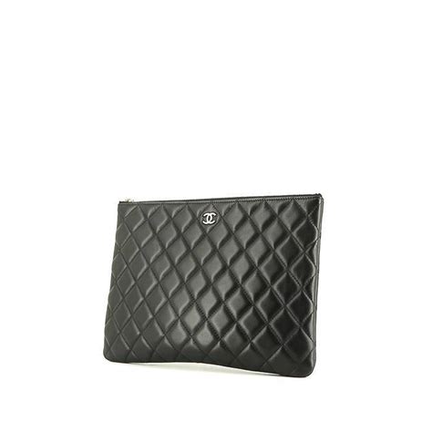 chanel pochette nera canelue|Chanel handbags outlet.